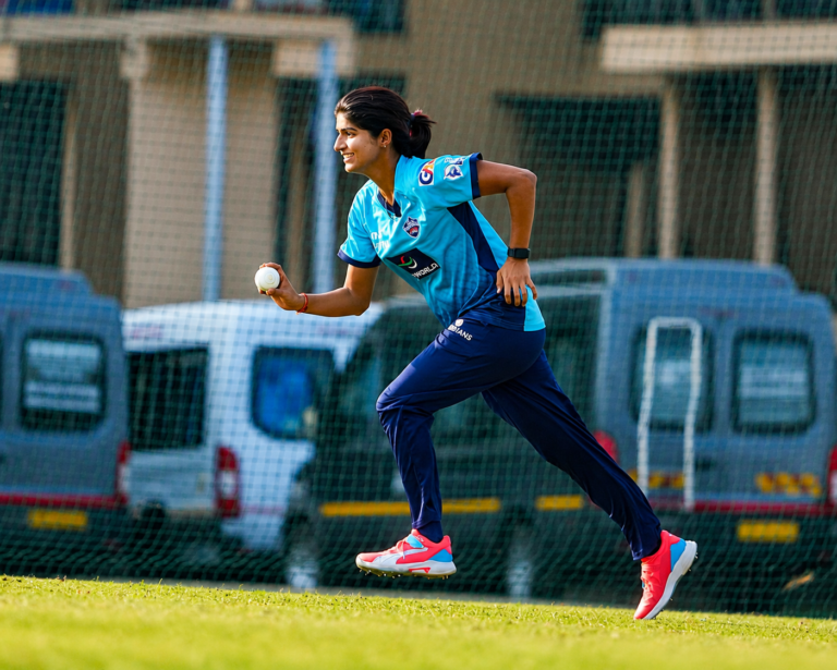 Read Nandani Sharma's complete biography, including her age, family, cricket career, WPL achievements, India team selection, records, and latest news