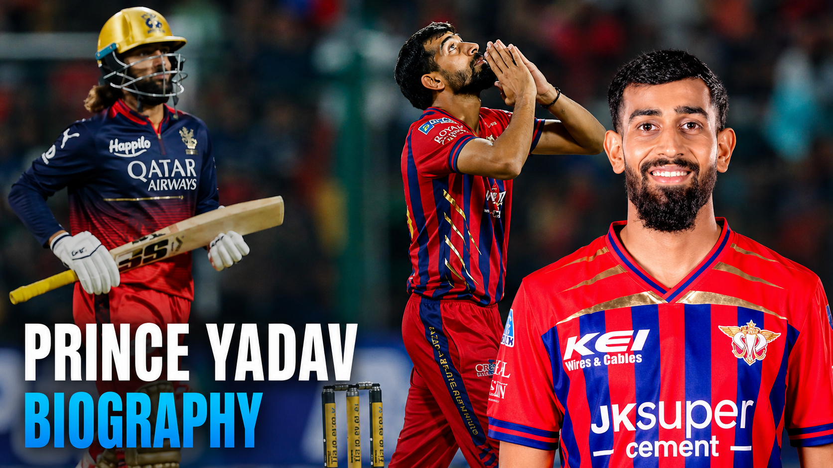 Read Prince Yadav's complete biography including age, family, height, cricket career, IPL journey, net worth, achievements, records, and interesting facts about the rising Indian fast bowler.