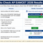 AP EAMCET Results 2026: How to Check AP EAPCET Scorecard and Rank Card Online