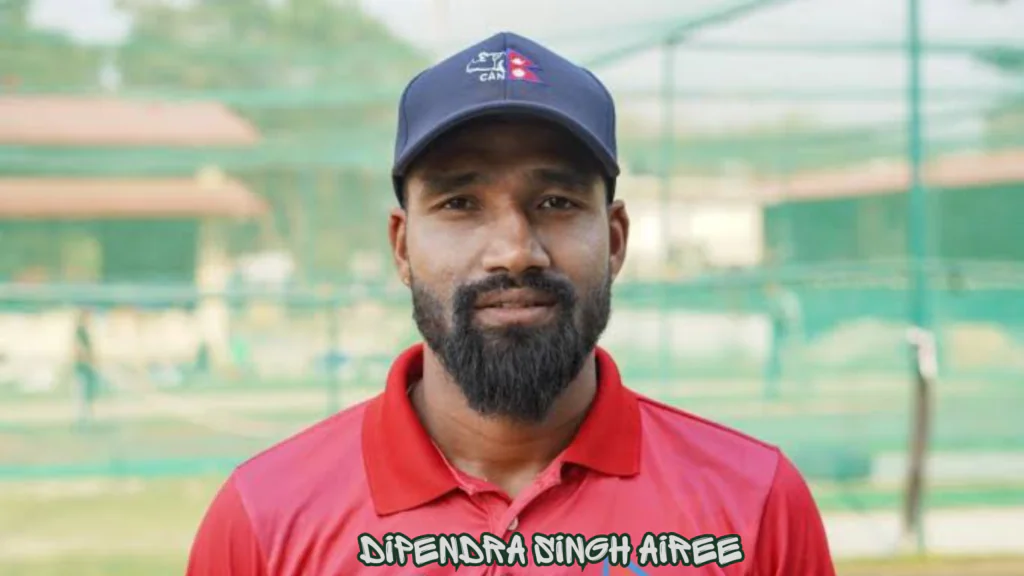 Dipendra Singh Airee Biography: Age, Career, Records, Stats & Latest News 1 Dipendra Singh Airee Biography: Age, Career, Records, Stats & Latest News: Dipendra Singh Airee is one of Nepal's finest cricketers and a leading all-rounder in international cricket. Known for his explosive batting, off-spin bowling, and exceptional fielding, Airee has become a key player for the Nepal national cricket team. His fearless approach and ability to perform under pressure have earned him fans across the cricketing world.
