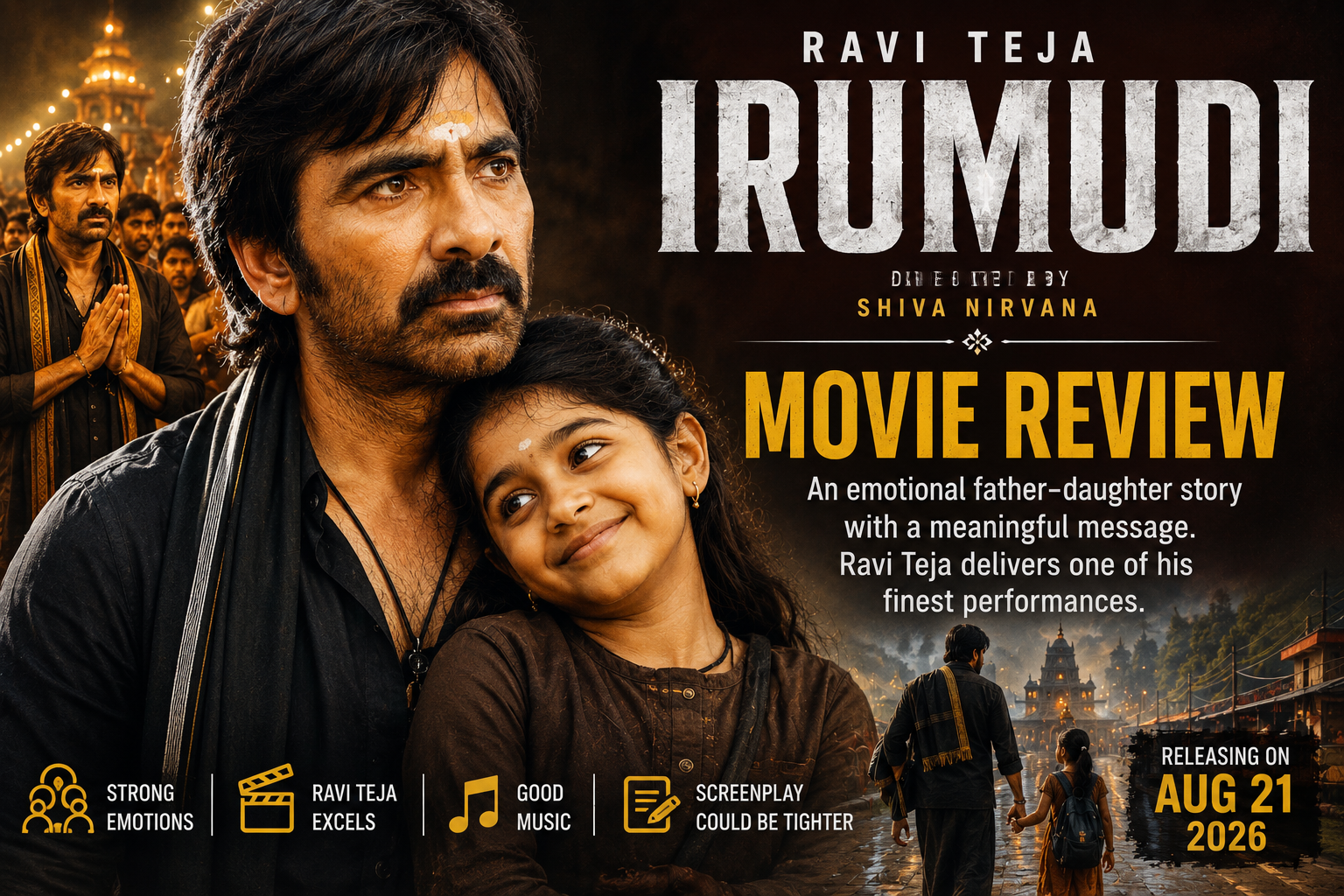 Irumudi Movie Review: Ravi Teja's Emotional Side Becomes the Film's Biggest Strength